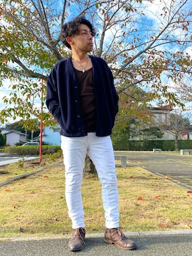 「NANO universe（ナノユニバース）のアイテム」を使った、tyuubachiさん（メンズ・158cm）の秋コーディネート