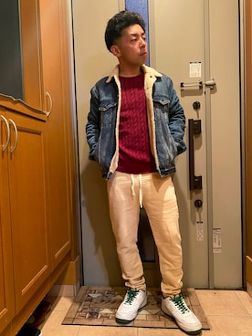 「GAP（ギャップ）のアイテム」を使った、tyuubachiさん（メンズ・158cm）の冬コーディネート