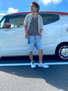 「アイテム（アクセサリー）」を使った、tyuubachiさん（メンズ・158cm）の夏コーディネート