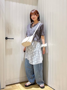 「アイテム（ヘアゴム）」を使った、fuku5662さん（レディース・160cm）の夏コーディネート
