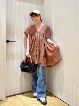 「アイテム（チョーカー）」を使った、fuku5662さん（レディース・160cm・20代）の夏コーディネート