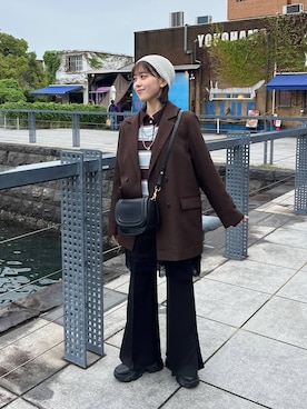 「アイテム（スウェットパンツ）」を使った、fuku5662さん（レディース・160cm・20代）の秋コーディネート