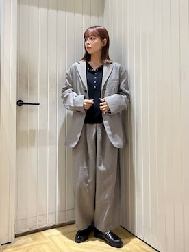 「アイテム（テーラードジャケット、その他）」を使った、fuku5662さん（レディース・160cm）の秋コーディネート