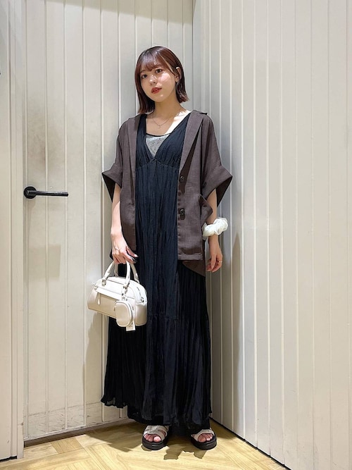 セール】クリンクルリボンワンピース 323532（ワンピース）｜LOWRYS