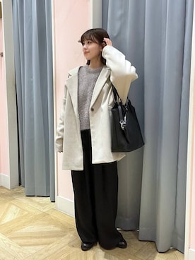 「アイテム（その他アウター）」を使った、fuku5662さん（レディース・160cm・20代）の冬コーディネート