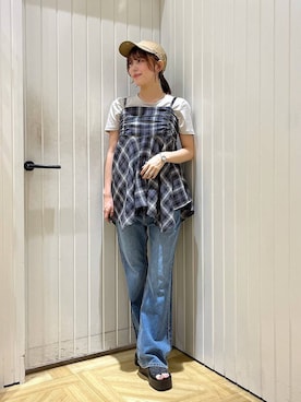 「アイテム（チョーカー）」を使った、fuku5662さん（レディース・160cm・20代）の夏コーディネート