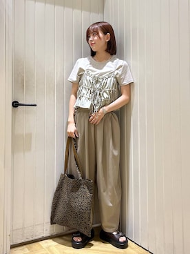 「アイテム（チョーカー）」を使った、fuku5662さん（レディース・160cm・20代）の夏コーディネート
