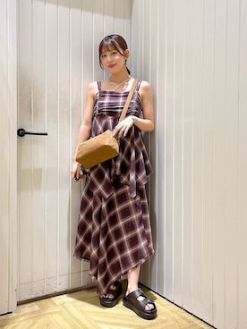 「アイテム（バンダナ/スカーフ）」を使った、fuku5662さん（レディース・160cm・20代）の夏コーディネート