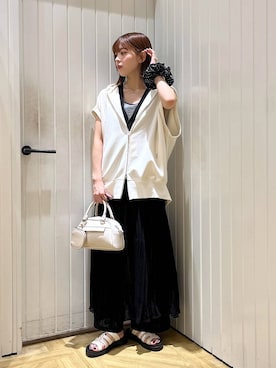 「アイテム（シュシュ）」を使った、fuku5662さん（レディース・160cm）の夏コーディネート