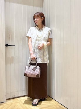 「アイテム（ヘアゴム）」を使った、fuku5662さん（レディース・160cm）の夏コーディネート
