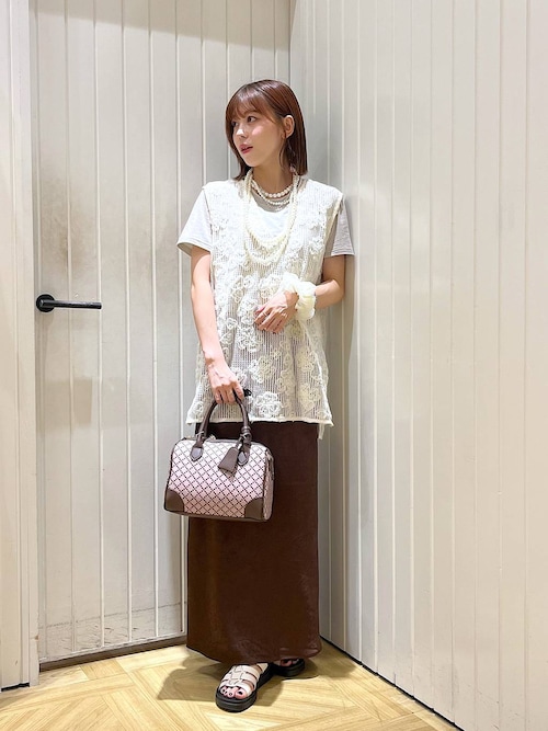 セール】3Dレースベスト 492172（ベスト）｜LOWRYS FARM（ローリーズ