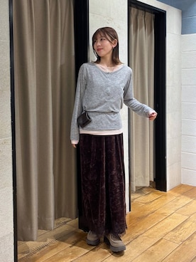 「LOWRYS FARM（ローリーズファーム）のアイテム（ワンピース）」を使った、fuku5662さん（レディース・160cm）の秋コーディネート