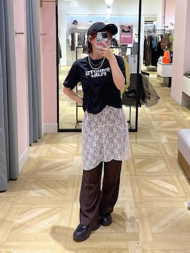 「アイテム（スラックス）」を使った、fuku5662さん（レディース・160cm・20代）の夏コーディネート