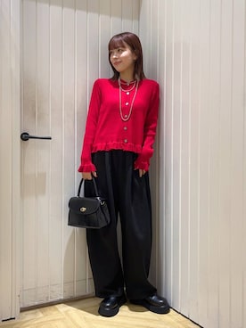 「アイテム（スウェットパンツ）」を使った、fuku5662さん（レディース・160cm・20代）の秋コーディネート