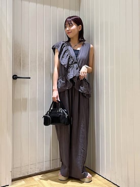 「アイテム（サロペット/オーバーオール）」を使った、fuku5662さん（レディース・160cm・20代）の夏コーディネート
