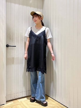 「アイテム（チョーカー）」を使った、fuku5662さん（レディース・160cm・20代）の夏コーディネート
