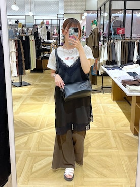 「LOWRYS FARM（ローリーズファーム）のランジェリーキャミＣＨ　 572465（キャミソール）」を使った、fuku5662さん（レディース・160cm）の秋コーディネート