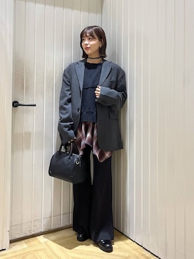 「アイテム（スウェットパンツ）」を使った、fuku5662さん（レディース・160cm・20代）の冬コーディネート