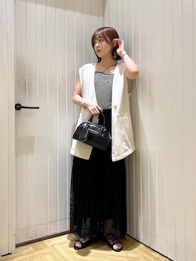 「アイテム（チョーカー）」を使った、fuku5662さん（レディース・160cm・20代）の夏コーディネート