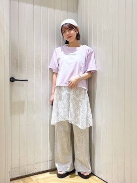 「niko and...（ニコアンド）のアイテム」を使った、fuku5662さん（レディース・160cm）の夏コーディネート