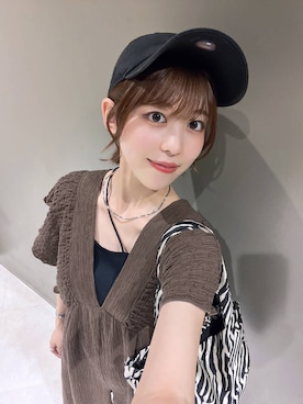 「アイテム（チョーカー）」を使った、fuku5662さん（レディース・160cm・20代）の夏コーディネート