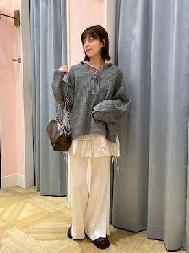 「アイテム（スウェットパンツ）」を使った、fuku5662さん（レディース・160cm・20代）の秋コーディネート