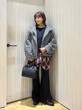 「アイテム（スウェットパンツ）」を使った、fuku5662さん（レディース・160cm・20代）の秋コーディネート