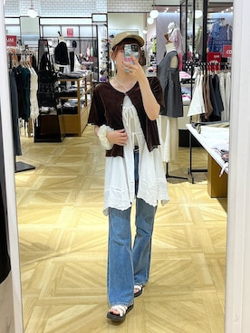 「アイテム（ヘアゴム）」を使った、fuku5662さん（レディース・160cm）の秋コーディネート