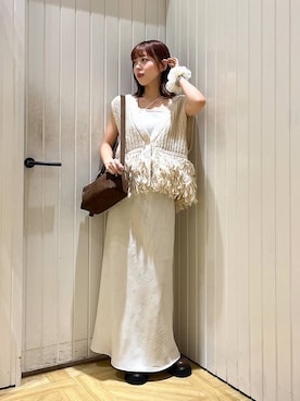 「アイテム（ヘアゴム）」を使った、fuku5662さん（レディース・160cm）の秋コーディネート