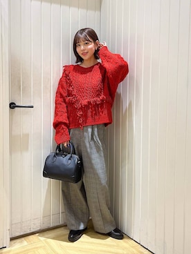 「アイテム（ポロシャツ）」を使った、fuku5662さん（レディース・160cm）の秋コーディネート