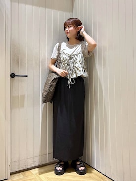 「アイテム（チョーカー）」を使った、fuku5662さん（レディース・160cm）の夏コーディネート