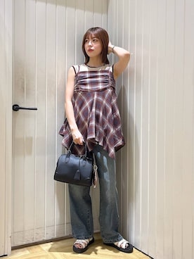 「アイテム（チョーカー）」を使った、fuku5662さん（レディース・160cm・20代）の夏コーディネート