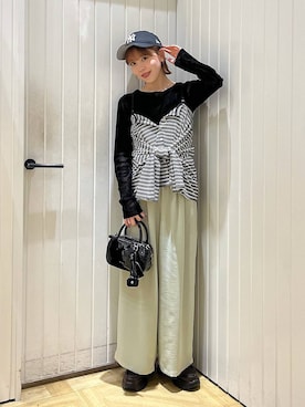 「LOWRYS FARM（ローリーズファーム）のアイテム（帽子）」を使った、fuku5662さん（レディース・160cm）の春コーディネート