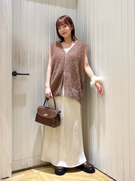 「アイテム（ヘアゴム）」を使った、fuku5662さん（レディース・160cm）の秋コーディネート