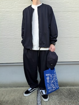 「アイテム（ブルゾン）」を使った、necoさん（メンズ・177cm）の秋コーディネート