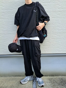 「アイテム（バックパック/リュック）」を使った、necoさん（メンズ・177cm）の秋コーディネート