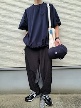 「アイテム（タンクトップ）」を使った、necoさん（メンズ・177cm）の秋コーディネート
