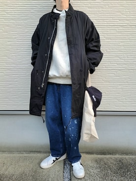 「BEAUTY&YOUTH UNITED ARROWS」｜「アイテム（ジャケット/アウター）」を使った、necoさん（メンズ・177cm）の冬コーディネート