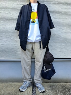 「NEW ERA（ニューエラ）の『別注』New Era×URBAN RESEARCH 940CS <BLK>（キャップ）」を使った、necoさん（メンズ・177cm）の夏コーディネート