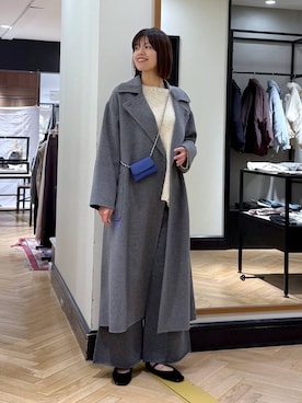 「アイテム（ステンカラーコート）」を使った、arisa_588さん（レディース・170cm・30代）の秋コーディネート