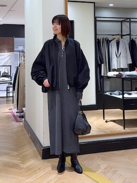 「アイテム（ジャケット/アウター）」を使った、arisa_588さん（レディース・170cm・30代）の秋コーディネート