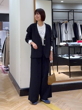 「アイテム（パンツドレス）」を使った、arisa_588さん（レディース・170cm）の秋コーディネート