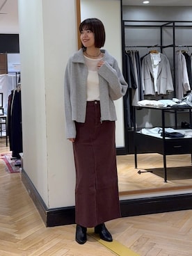 「アイテム（デニムスカート）」を使った、arisa_588さん（レディース・170cm・30代）の秋コーディネート