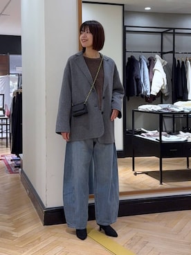 「アイテム（テーラードジャケット）」を使った、arisa_588さん（レディース・170cm）の秋コーディネート