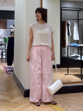 「アイテム（ハンドバッグ）」を使った、arisa_588さん（レディース・170cm）の夏コーディネート