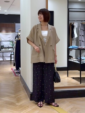 「A part by（アパートバイ）のアイテム（ジャケット/アウター）」を使った、arisa_588さん（レディース・170cm）の夏コーディネート