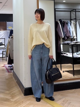 「アイテム（ボストンバッグ）」を使った、arisa_588さん（レディース・170cm）の秋コーディネート