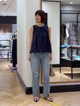 「アイテム（バングル/リストバンド）」を使った、arisa_588さん（レディース・170cm）の夏コーディネート