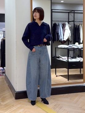 「A part by（アパートバイ）のアイテム（ベルト）」を使った、arisa_588さん（レディース・170cm）の秋コーディネート