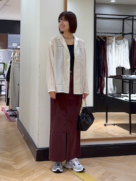 「アイテム（デニムスカート）」を使った、arisa_588さん（レディース・170cm）の夏コーディネート